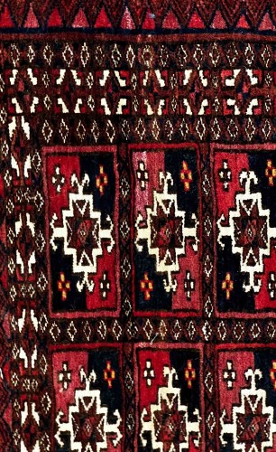 19th century - Tekke Bukhara Collector's Rug – Rare 19th Century Piece