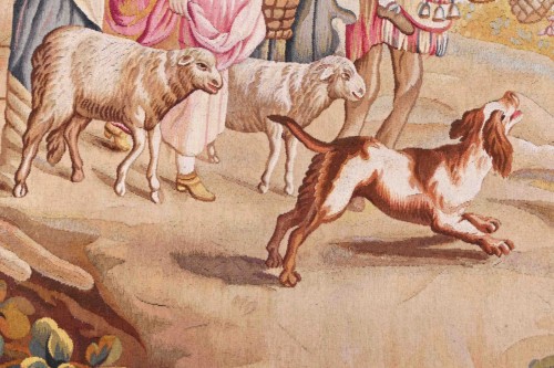 Pastoral Scene, Idealized Country Life, attributed to the Aubusson Manufactory - 