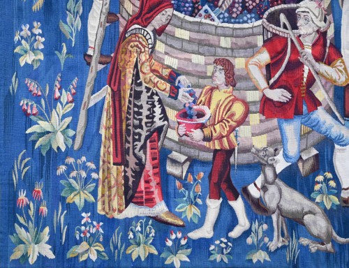 Tapisserie & Tapis Tapisserie - Tapisserie Vendange, Manufacture Aubusson 19e.siècle - certifiée Henri-François FAUREAU