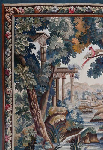Tapestry & Carpet  - Verdure tapestry from the Aubusson Manufactory, 19th century