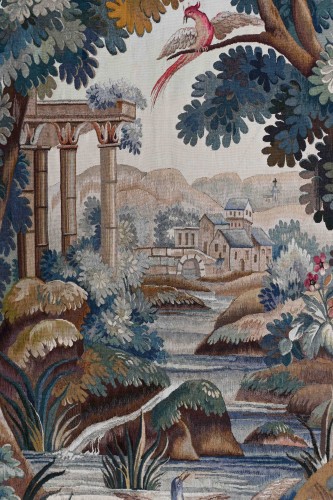 19th century - Verdure tapestry from the Aubusson Manufactory, 19th century