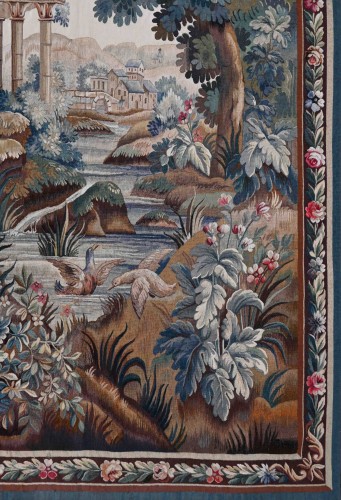  - Verdure tapestry from the Aubusson Manufactory, 19th century