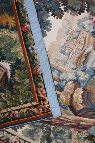 Antiquités - Verdure tapestry from the Aubusson Manufactory, 19th century