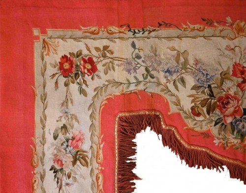 19th-century tapestry valance from the Aubusson Manufactory - 