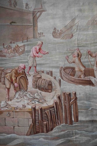  - 19th-century Beauvais tapestry – Arrival of the Fishermen