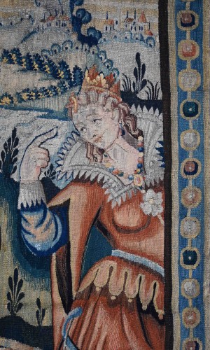 Antiquités - Tapestry from the Flemish manufactory, 17th century – Judgment of Paris