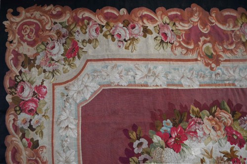XIXe siècle - Tapis de La Manufacture d'Aubusson, Napoleon III du XIXe siècle