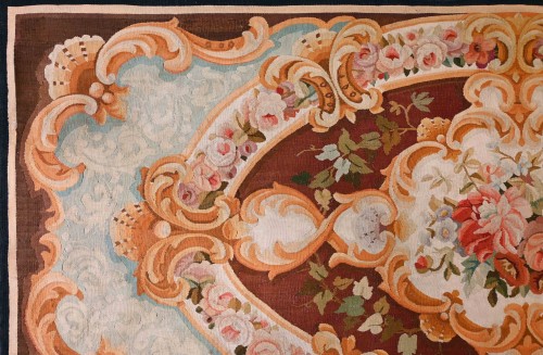 Tapis de la la manufacture d'Aubusson, époque Napoléon III - Tapisserie & Tapis Style Napoléon III