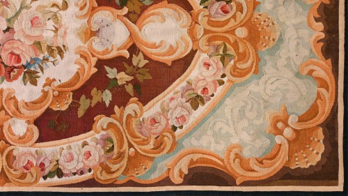 Tapis de la la manufacture d'Aubusson, époque Napoléon III - Galerie Lissier