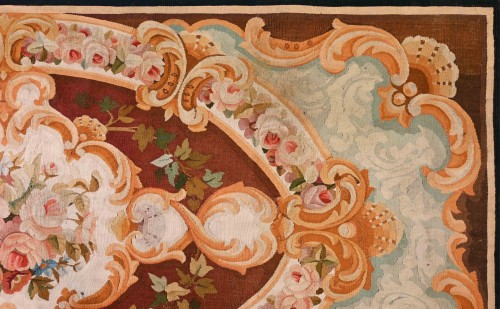 XIXe siècle - Tapis de la la manufacture d'Aubusson, époque Napoléon III