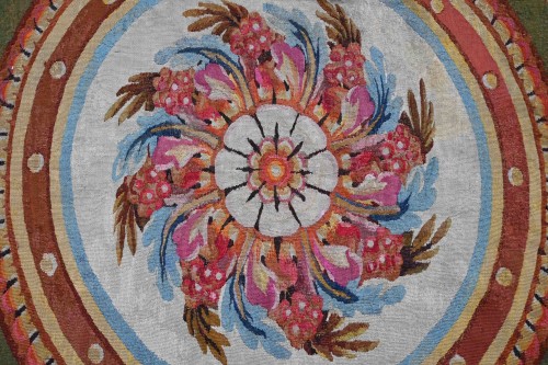 Empire - Tapis d’d'Aubusson circulaire d'poque Empire, XIXe Siècle