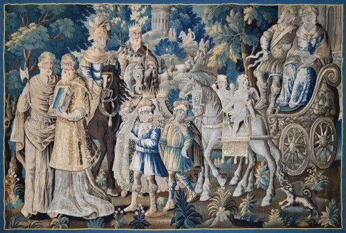 Le couronnement de Melinte et Ariana - Tapisserie d'Aubusson milieu 17e.siècle
