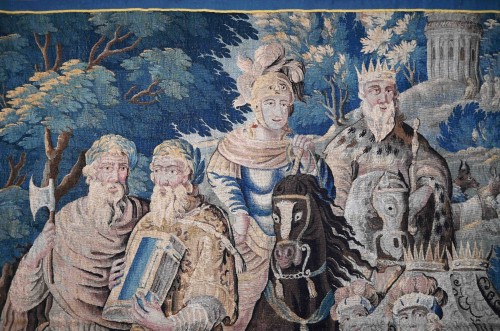 Le couronnement de Melinte et Ariana - Tapisserie d'Aubusson milieu 17e.siècle - Tapisserie & Tapis Style 