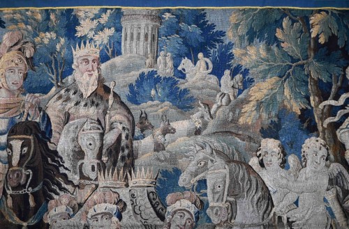 Le couronnement de Melinte et Ariana - Tapisserie d'Aubusson milieu 17e.siècle - Galerie Lissier