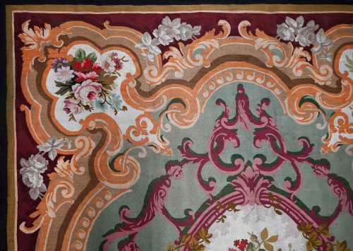 Tapis de la Manufacture d'Aubusson Circa 1840 - Tapisserie & Tapis Style Napoléon III