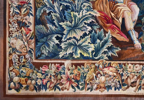  - Tapisserie de la Manufacture des Bruxelles XVIIIe.siècle - Le Roi David jouant de la harpe