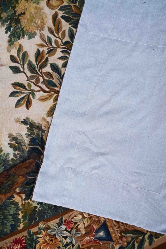 Antiquités - Tapisserie de la Manufacture des Bruxelles XVIIIe.siècle - Le Roi David jouant de la harpe