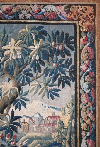 Tapisserie Verdure de la Manufacture d'Aubusson XVIIIe siècle - Galerie Lissier