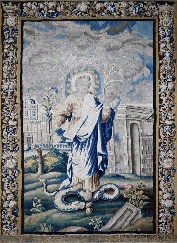 Tapisserie des Flandres XVIIe siècle - Un grand signe apparut dans le ciel, livre Apocalypse 12