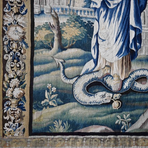 Tapisserie & Tapis Tapisserie - Tapisserie des Flandres XVIIe siècle - Un grand signe apparut dans le ciel, livre Apocalypse 12