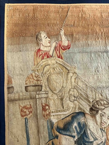 Antiquités - Tapisserie des Flandres XVIIe siècle , Le retour triomphal