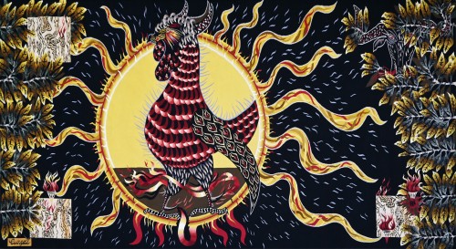 Aubusson Tapestry, 20th Century - Jean Lurçat, Rooster and Sun
