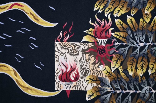 Aubusson Tapestry, 20th Century - Jean Lurçat, Rooster and Sun - 