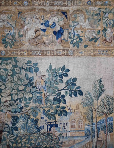 Court Scene - Tapestry from the Flemish Manufactory Circa 1600 - Tapestry & Carpet Style 