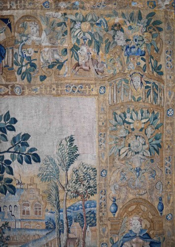 Tapestry & Carpet  - Court Scene - Tapestry from the Flemish Manufactory Circa 1600