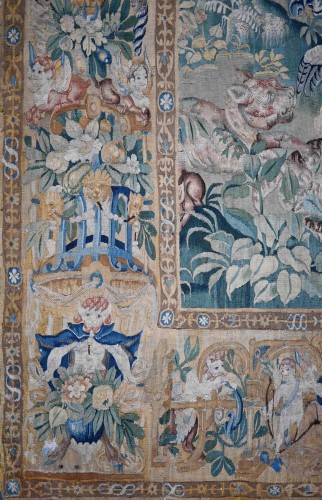  - Court Scene - Tapestry from the Flemish Manufactory Circa 1600