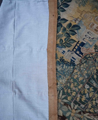 Antiquités - Court Scene - Tapestry from the Flemish Manufactory Circa 1600