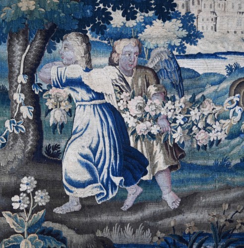 Tapestry & Carpet  - Tapestry, Royal Aubusson Manufactory, 17th century - The Triumph of Flora