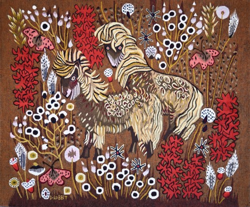 The Companions of Marjol, Aubusson tapestry after Dom Robert (20th century) 