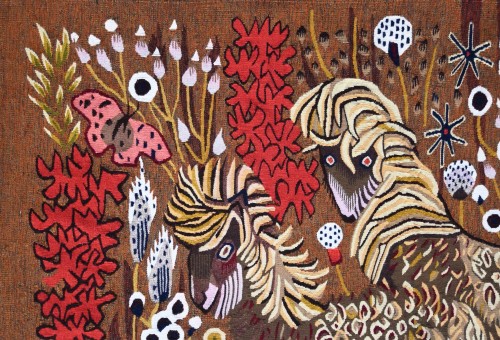 The Companions of Marjol, Aubusson tapestry after Dom Robert (20th century)  - 