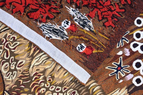 Antiquités - The Companions of Marjol, Aubusson tapestry after Dom Robert (20th century) 