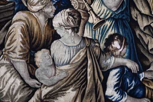 Antiquités - L’entrée d’Alexandre le Grand dans Babylone - Tapisserie d’Aubusson XVIIe siècle