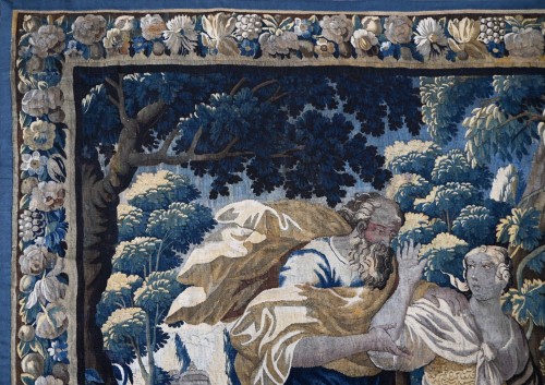 17th century - 17th century Aubusson tapestry - "Susanna and the Elders"