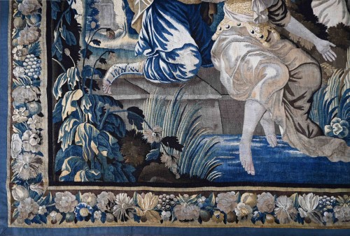 Antiquités - 17th century Aubusson tapestry - "Susanna and the Elders"