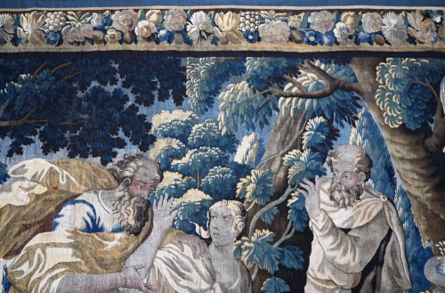 Antiquités - 17th century Aubusson tapestry - "Susanna and the Elders"