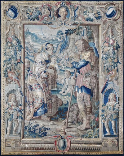 L'histoire de Moïse et Séphora - Tapisserie de la Manufacture de Bruxelles XVIIe siècle