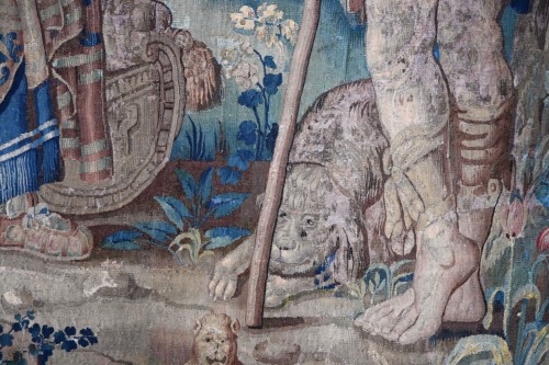 Tapisserie & Tapis Tapisserie - L'histoire de Moïse et Séphora - Tapisserie de la Manufacture de Bruxelles XVIIe siècle