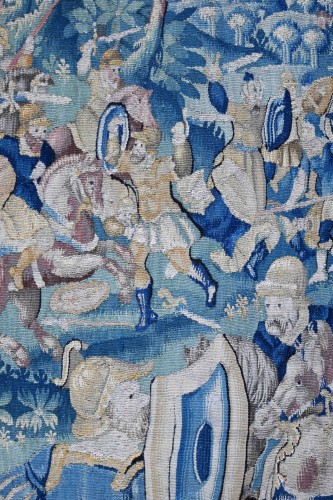 Tapestry, Flemish Manufactory, 16th century - The Bravery of David's Army - 