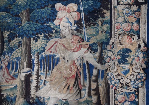 Tapisserie XVIIe Audenarde Manufacture des Flandres - Tancrède dans la Forêt Enchantée - Tapisserie & Tapis Style 