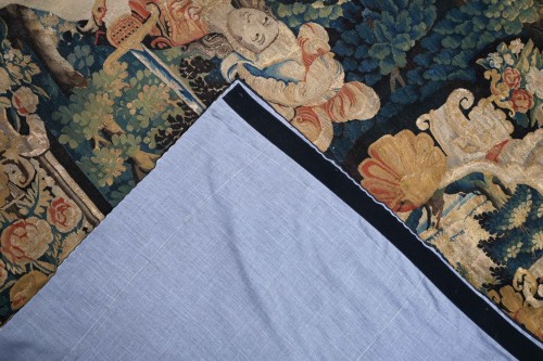 Antiquités - Tapisserie XVIIe Audenarde Manufacture des Flandres - Tancrède dans la Forêt Enchantée
