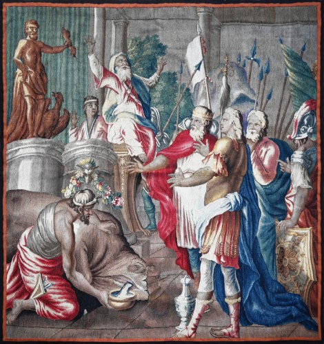 Tapisserie de la Manufacture Royale d'Aubusson XVIIIe siècle - Le Sacrifice à Jupiter
