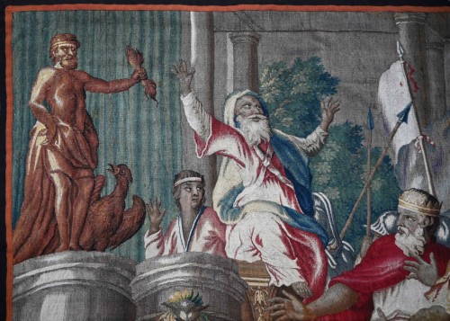 Tapestry & Carpet  - 18th tapestry Royal Aubusson Manufactory – The Sacrifice to Jupiter
