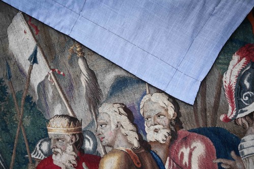 Antiquités - 18th tapestry Royal Aubusson Manufactory – The Sacrifice to Jupiter