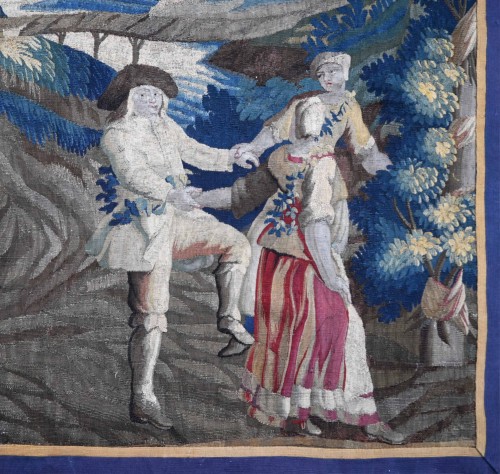 Tapisserie & Tapis Tapisserie - Scène pastorale, tapisserie de la Manufacture Royale d'Aubusson XVIIIe siècle