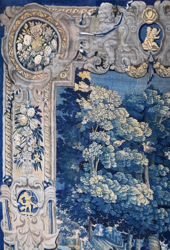 Tapisserie de la Manufacture des Flandres (Audenarde) - Verdure aux Oiseaux du 17e - 