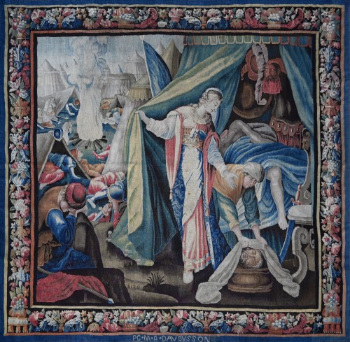 Tapisserie de la Manufacture Royale d’Aubusson du XVIIe.s - Judith et Holopherne